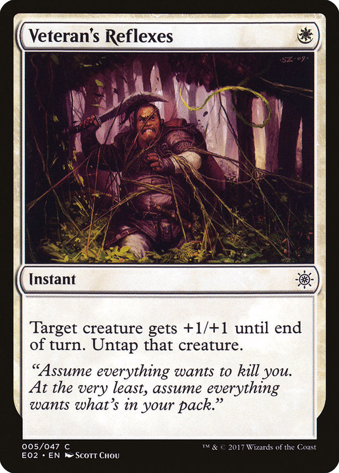 Réflexes de vétéran [Explorateurs d'Ixalan]