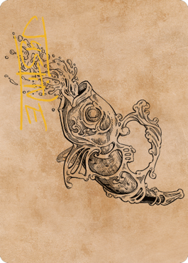 Carte artistique Carafe d'eau infinie (signature estampée or) [Série artistique Commander Legends: Battle for Baldur's Gate]