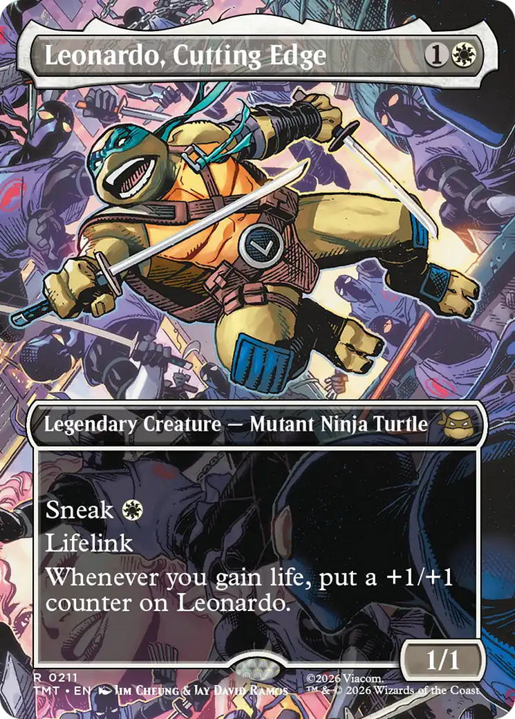 Leonardo, Tranchant (Sans bordure) [Teenage Mutant Ninja Turtles]