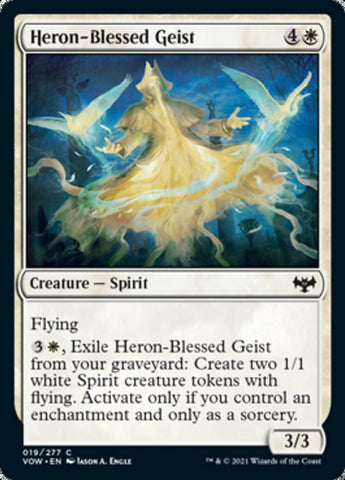 Espíritu bendito por Garza [Innistrad: Voto Carmesí]