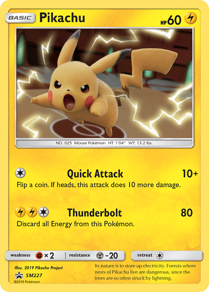 Pikachu (SM227) [Sol y Luna: Promociones de Estrella Negra]