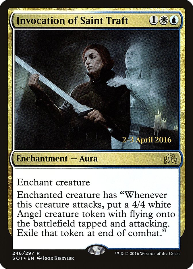 Invocation de Saint Traft [Shadows over Innistrad Prerelease Promos]