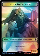 Extraterrestre // Salamandre extraterrestre, jeton recto-verso (Surge Foil) [Jetons Doctor Who]