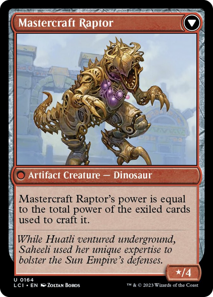 Treillis de Saheeli // Rapace de maître-artisan [Les cavernes oubliées d'Ixalan]