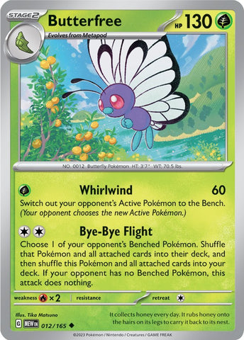 Butterfree (012/165) [Escarlata y Púrpura 151]