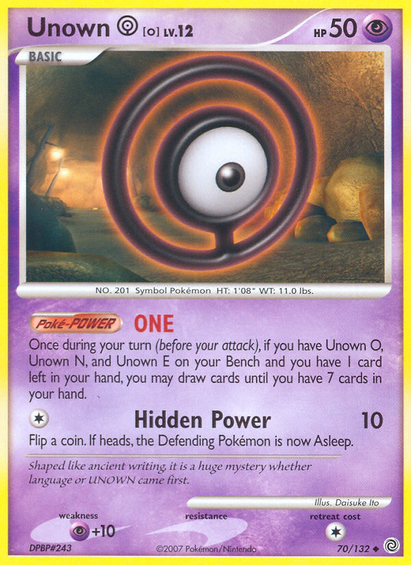 Unown O (70/132) [Diamante & Perla: Maravillas Secretas]