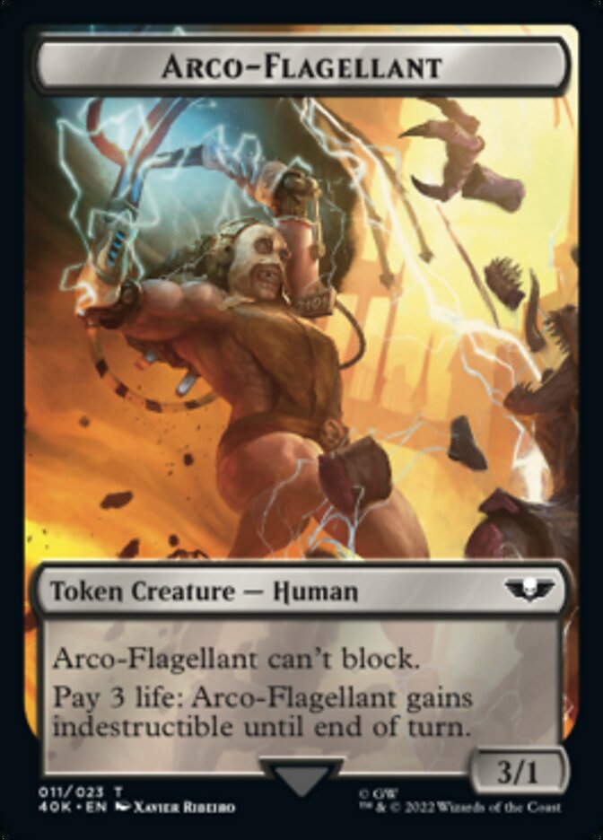 Soldat (004) // Jeton double face Arco-Flagellant [Jetons Warhammer 40,000]