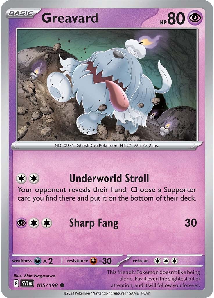 Greavard (105/198) [Escarlata y Púrpura: Set Base]