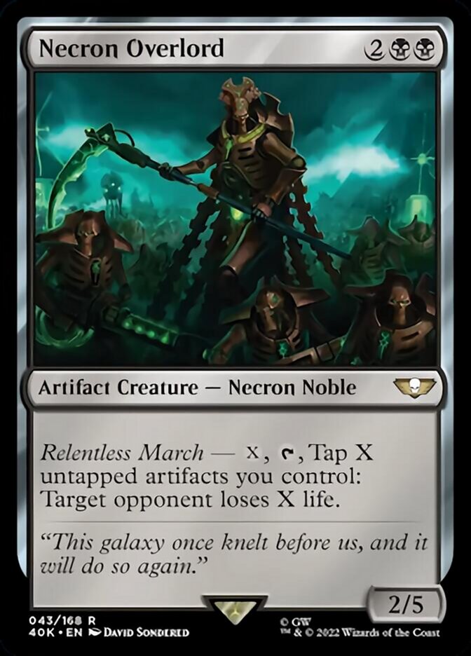 Seigneur de Guerre Necron [Warhammer 40,000]