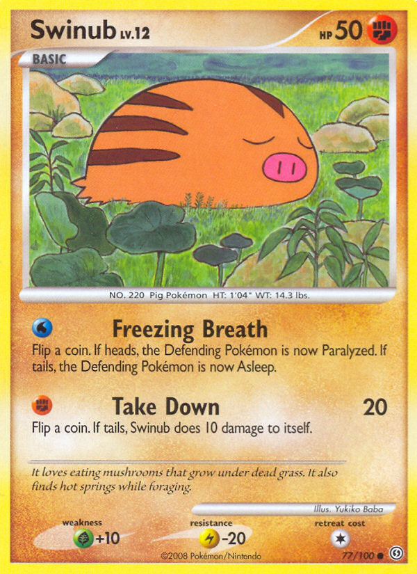 Swinub (77/100) [Diamante & Perla: Frente Tormenta]