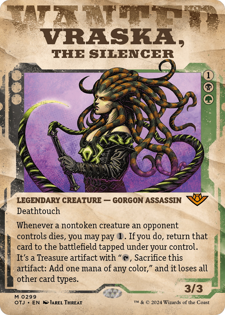 Vraska, la silencieuse (Présentoir) [Hors-la-loi de Croisetonnerre]