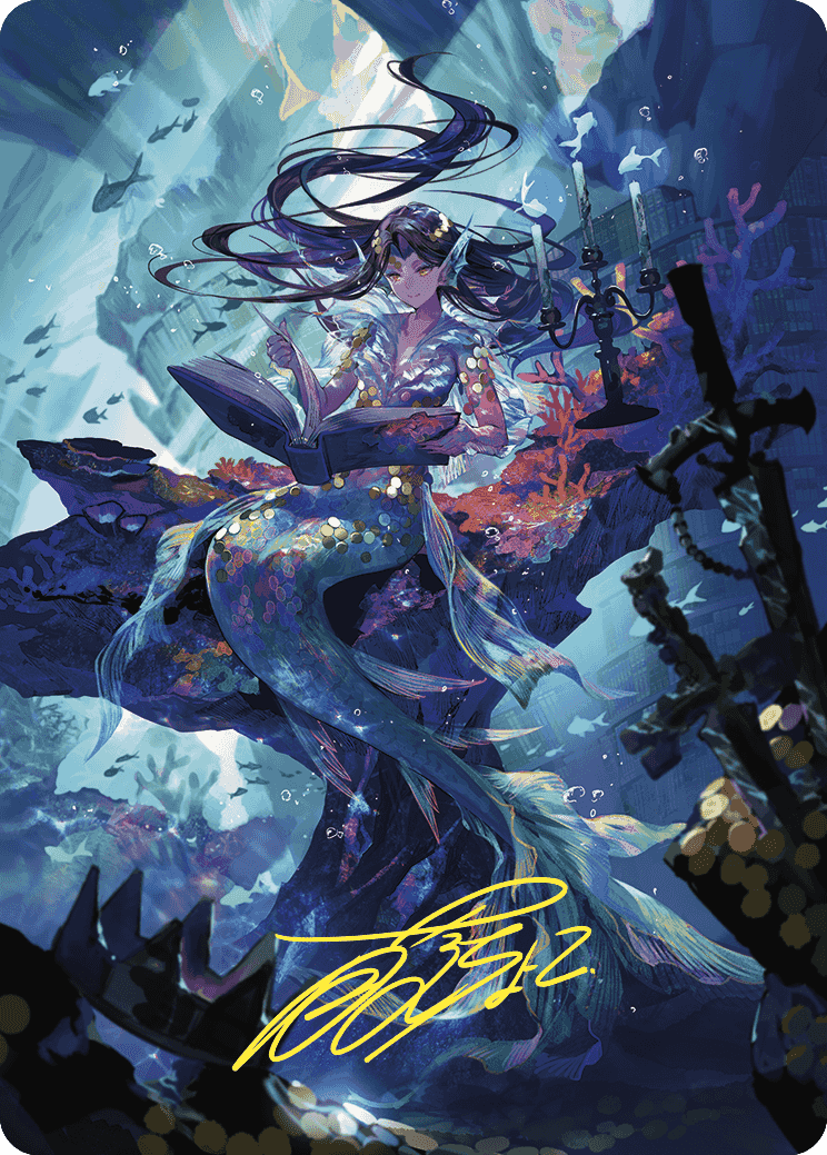 Carte artistique Étude rystique (Signature estampillée or) [Série artistique Les friches d'Eldraine]