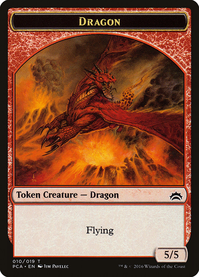 Dragon // Saprobionte Jeton recto-verso [Jetons Planechase Anthology]