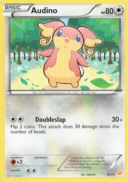 Audino (18/30) [Negro y Blanco: Kit de Entrenador - Excadrill]