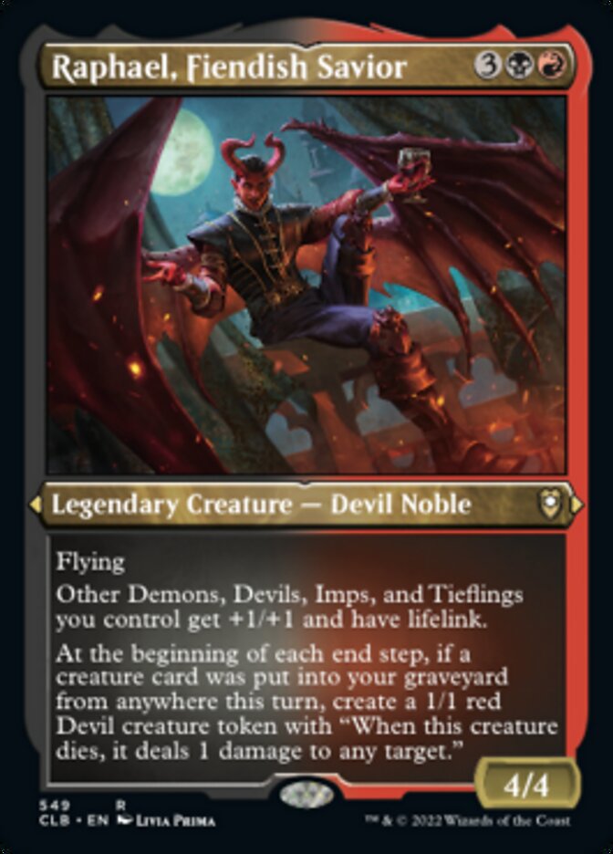 Raphael, sauveur démoniaque (gravé à l'acide) [Commander Legends : Battle for Baldur's Gate]