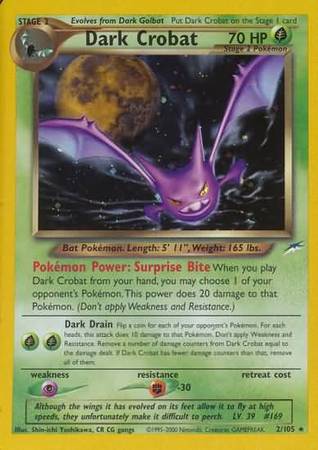 Crobat Obscur (2/105) [Neo Destiny Illimité]