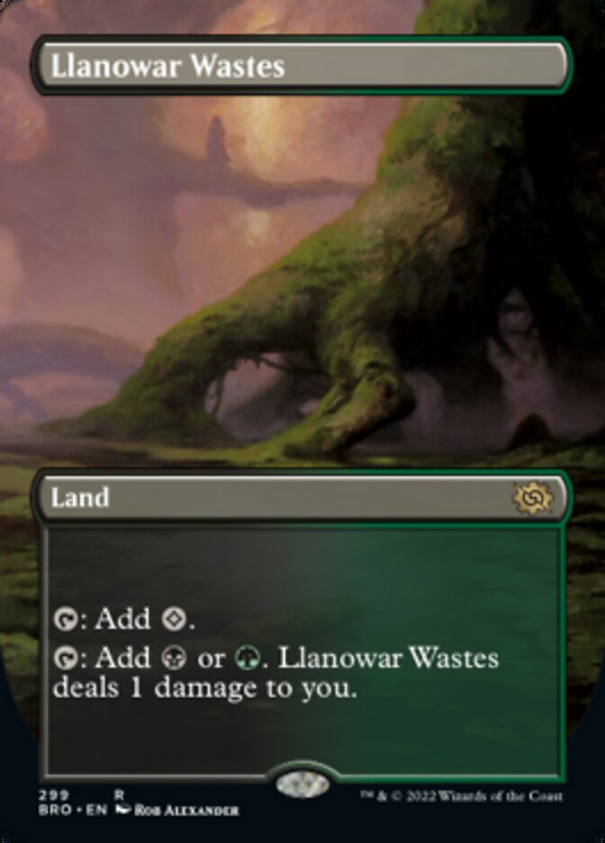 Friche de Llanowar (Art alternatif sans bordure) [La Guerre des frères]