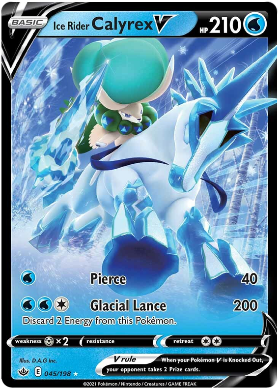 Calyrex Jinete Glacial V (045/198) [Espada y Escudo: Reinado Gélido]