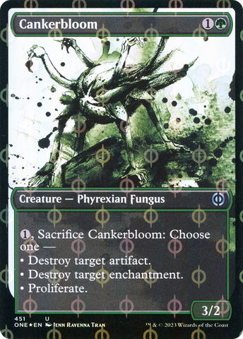 Floración necrótica (Icor de colección foil a todo y completo) [Phyrexia: de un solo trazo]