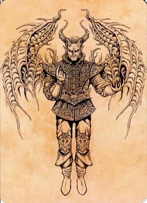 Raphael, Sauveur démoniaque, carte artistique (75) [Commander Legends : Battle for Baldur's Gate Art Series]