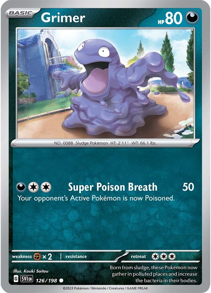 Grimer (126/198) [Escarlata y Púrpura: Set Básico]