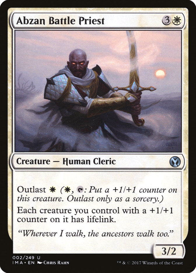 Prêtre de bataille abzan [Iconic Masters]