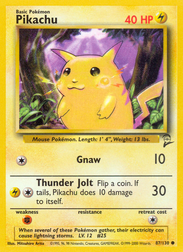 Pikachu (87/130) [Set de Base 2]