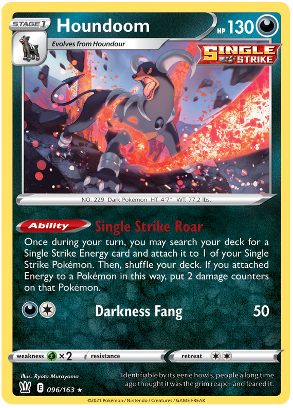 Houndoom (096/163) (Exclusivo Baraja Temática) [Espada y Escudo: Estilos de Combate]