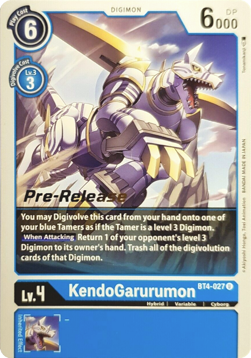KendoGarurumon [BT4-027] [Promociones de Prelanzamiento de Great Legend]