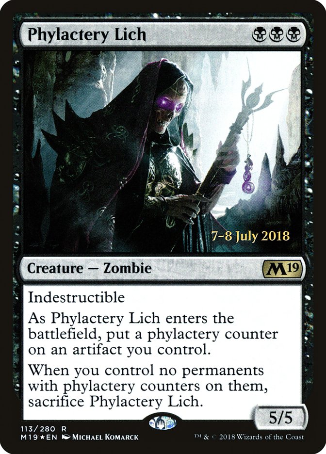 Phylactère liche [Extensions promo avant-première de l'édition de base 2019]