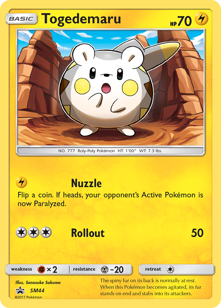 Togedemaru (SM44) [Sol y Luna: Promos Black Star]