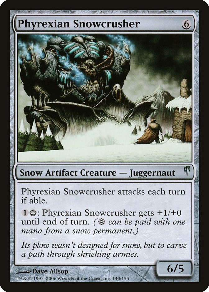 Concasseur phyrexian des neiges [Coldsnap]