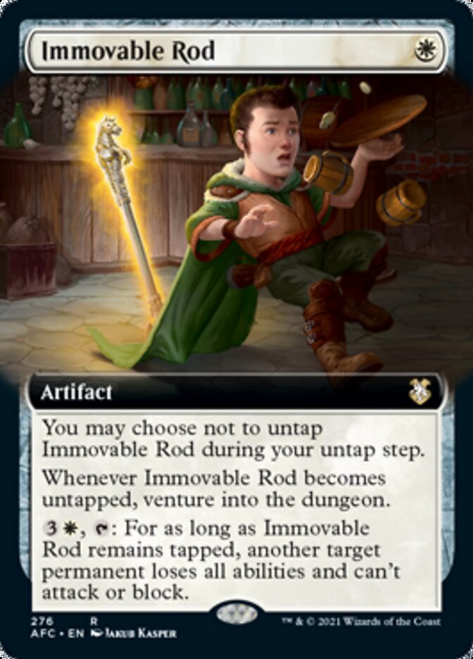 Bâton immobilisant (Illustration étendue) [Magic: The Gathering – Dungeons & Dragons: Aventures dans les Royauns Oubliés Commander]
