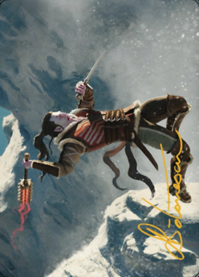 Carte d'art Berserker balduvian (Signature estampillée or) [Série d'art Dominaria Uni]