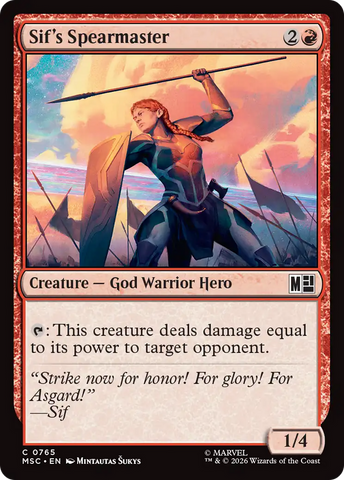 Maestro de lanza de Sif [Comandante de Marvel Super Heroes]