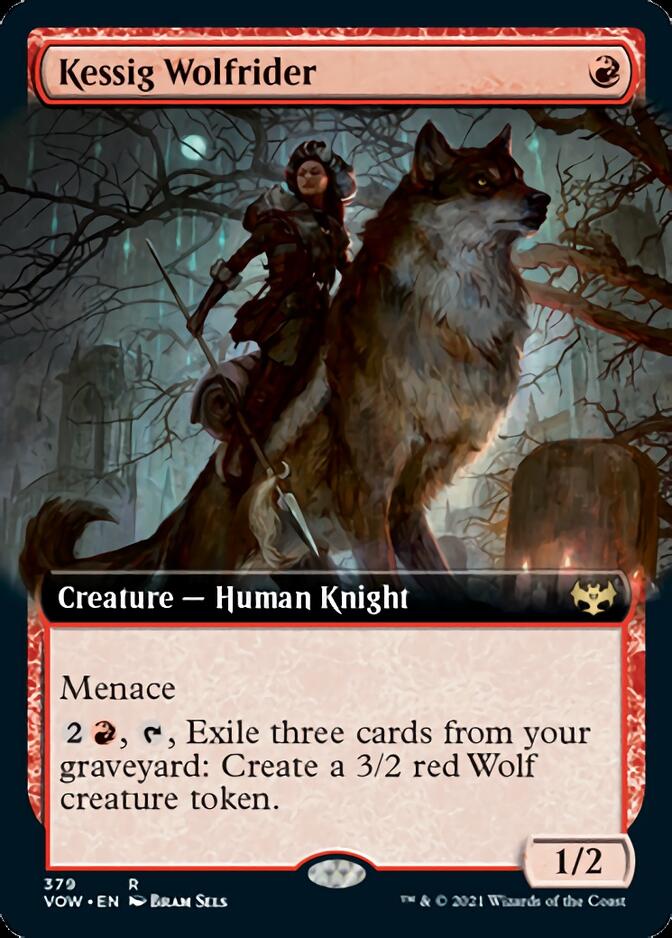 Cavalier loup-garou de Kessig (Art étendu) [Innistrad : Noce Écarlate]