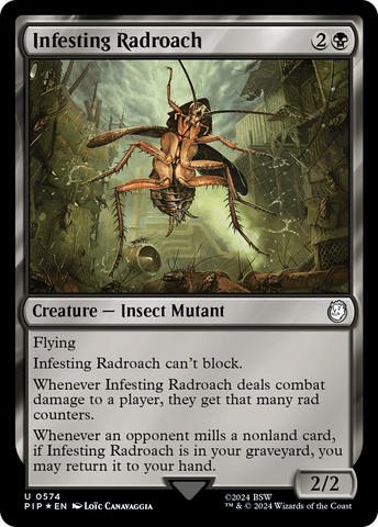 Cucaracha mutante infestadora (foil de sobrecarga) [Fallout]