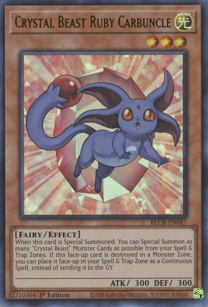 Bête Cristalline Carbuncle de Rubis [BLCR-FR047] Ultra Rare