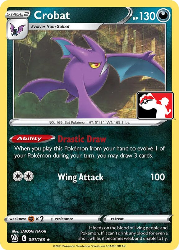 Crobat (091/163) [Paquete de Premios Serie Uno]