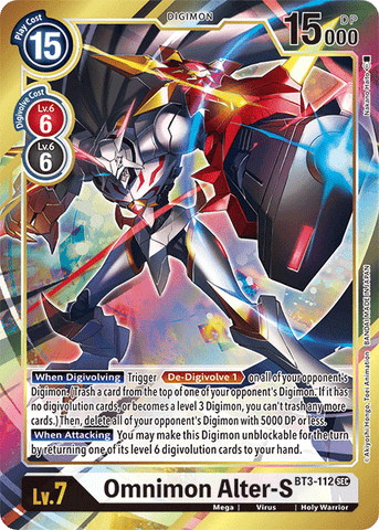 Omnimon Alter-S [BT3-112] (Arte Alternativo) [Lanzamiento Special Booster Ver.1.5]