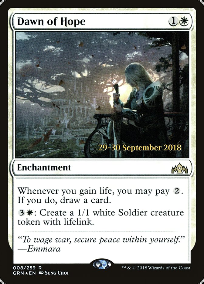 Aube d'espoir [Promos d'avant-première de Guildes de Ravnica]