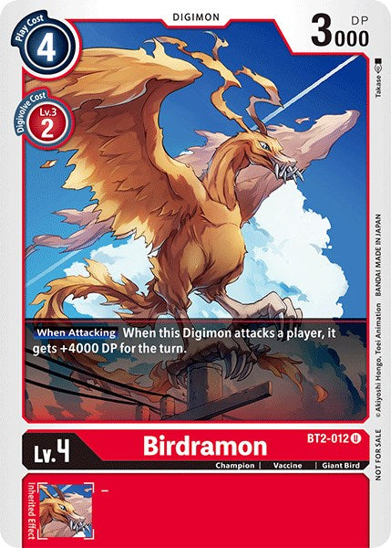 Birdramon [BT2-012] (Paquete de Torneo Oficial Vol.3) [Promos de los Boosters Especiales de Lanzamiento]