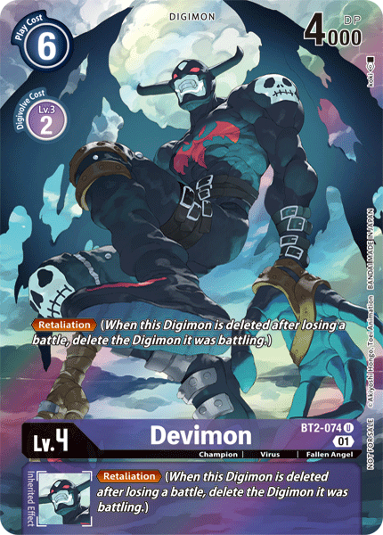 Devimon [BT2-074] (Arte Alternativo) [Sobres Especiales de Lanzamiento Ver.1.0]