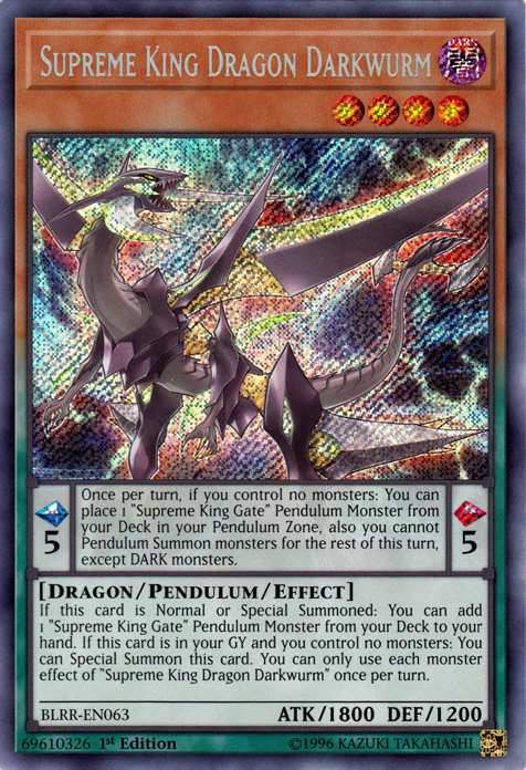 Dragon Suprême Roi Sombrever [BLRR-FR063] Secret Rare