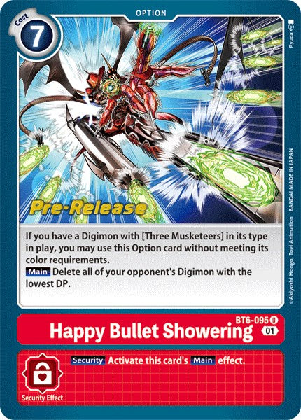 Ducha de balas feliz [BT6-095] [Cartas de prelanzamiento de Doble Diamante]