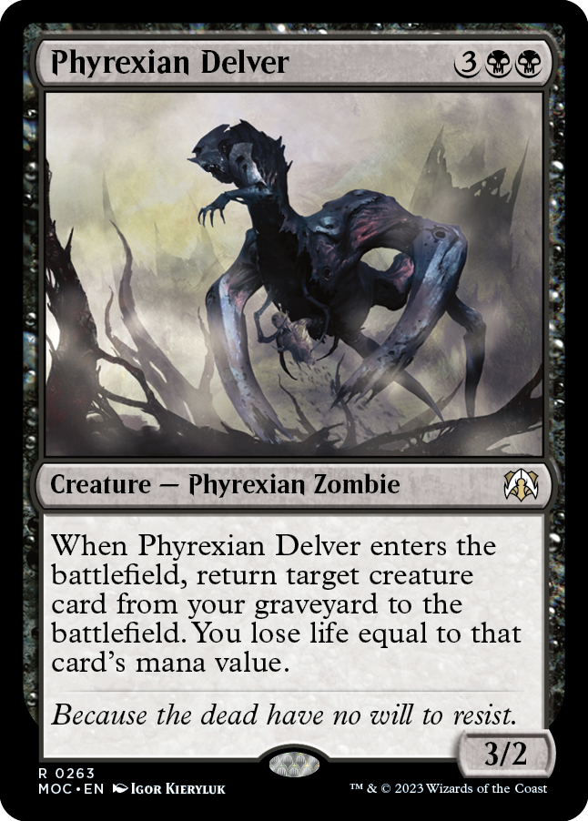 Delver Phyrexiano [Marcha de las máquinas Commander]