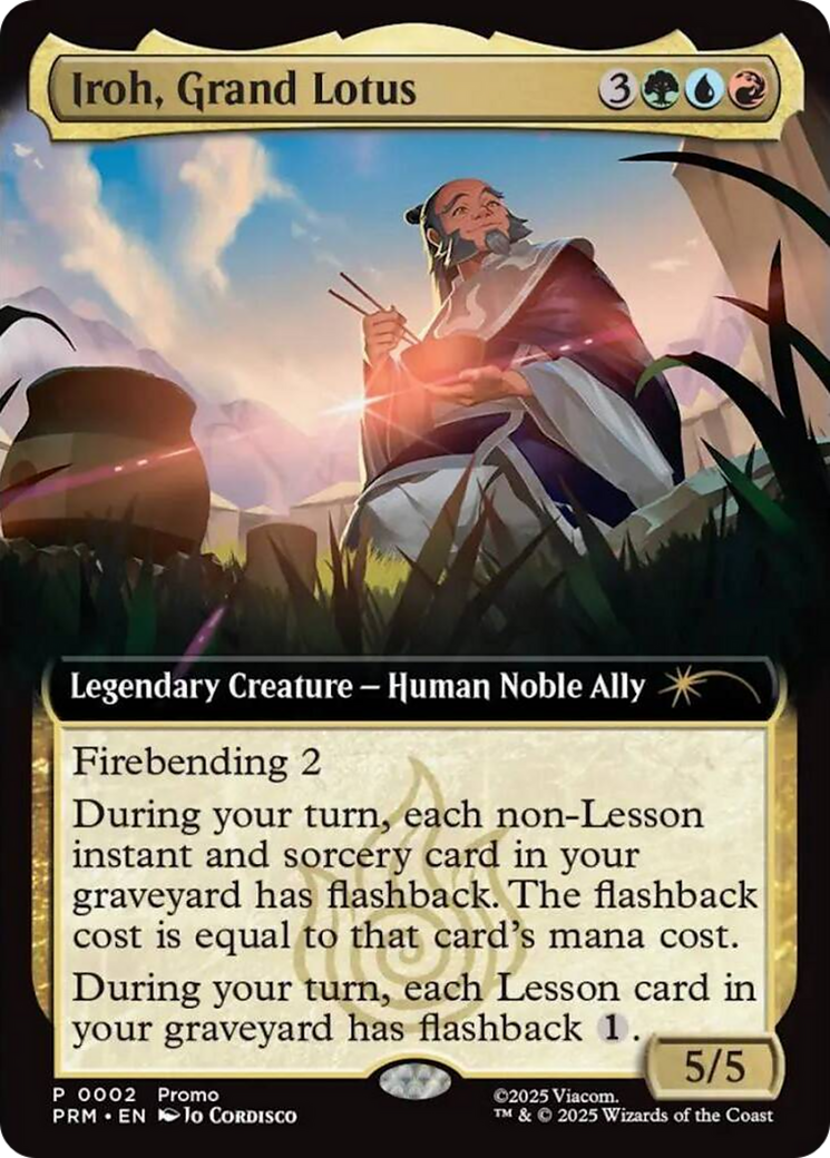Iroh, grand lotus (illustration étendue) [Avatar : Le dernier maître de l'air – cartes promos]