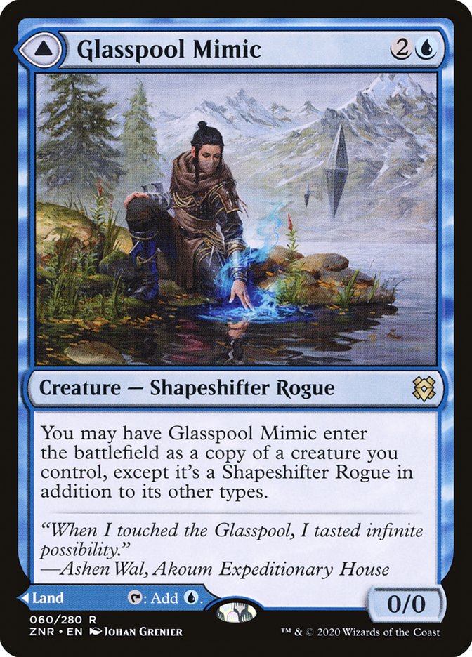 Mimétisme de la Verreflaque // Rivage de la Verreflaque [Zendikar Rising]
