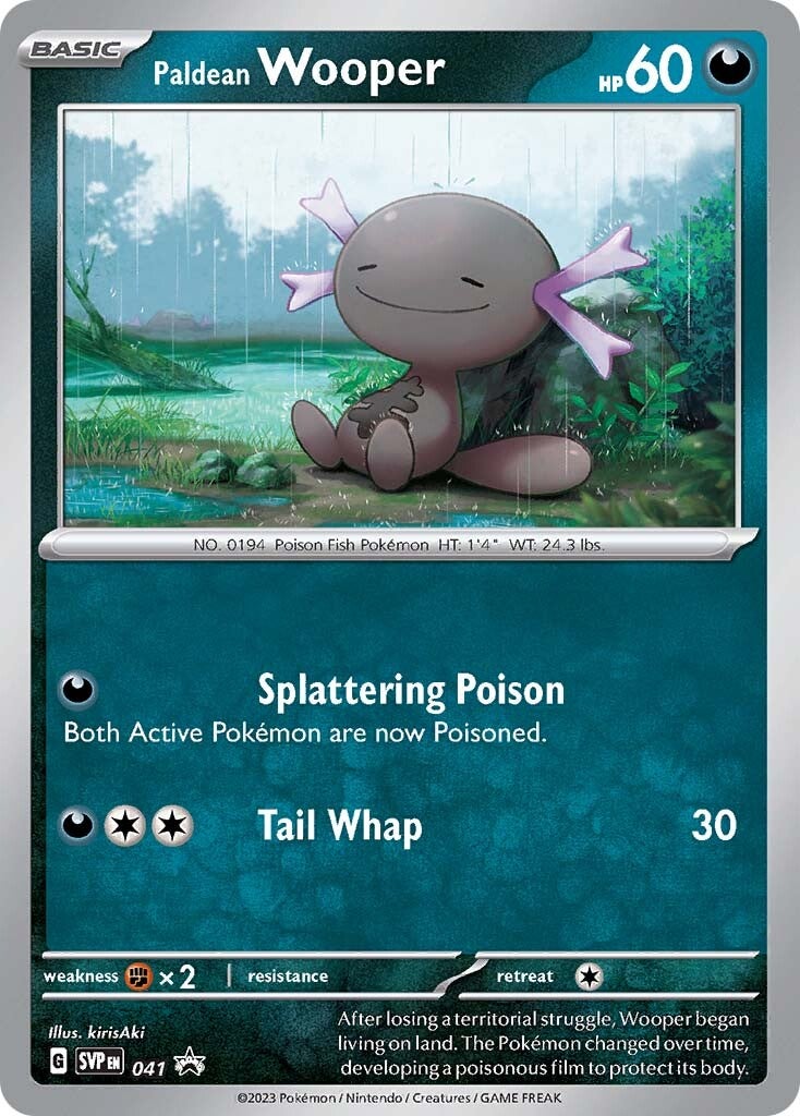 Wooper de Paldea (041) [Escarlata y Púrpura: Baraja de Promoción Black Star]