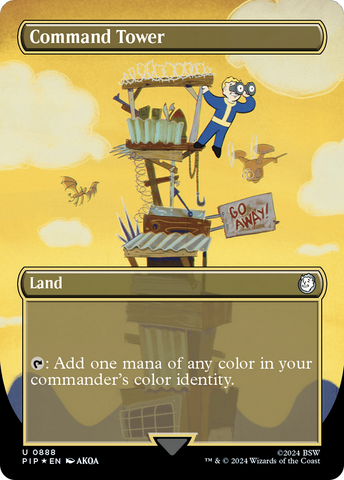 Torre de Mando (Sin Borde) (Surge Foil) [Fallout]